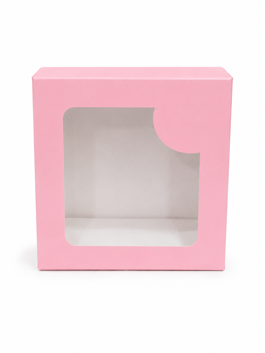 CAJITA DE REGALO CON VENTANA ROSADA