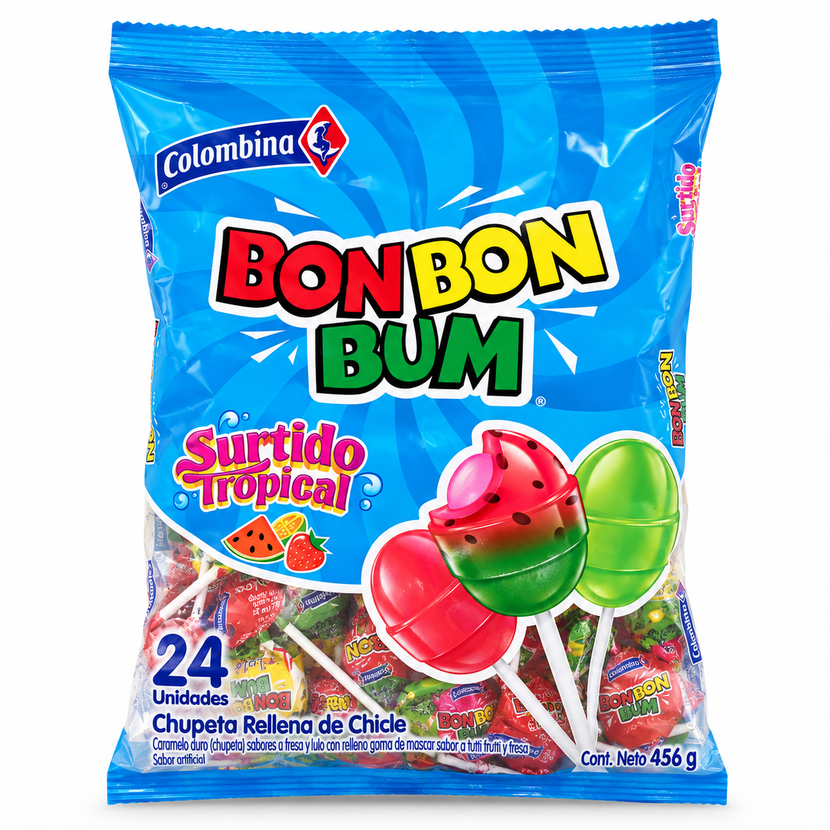 BON BON BUM SURTIDO TROPICAL