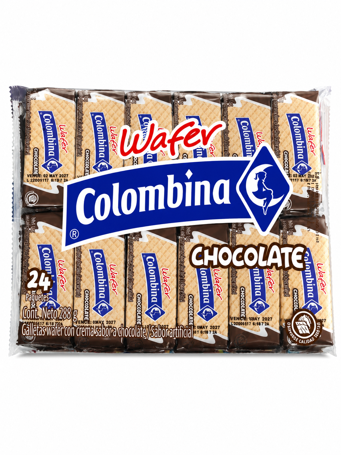 WAFER COLOMBINA CHOCOLATE