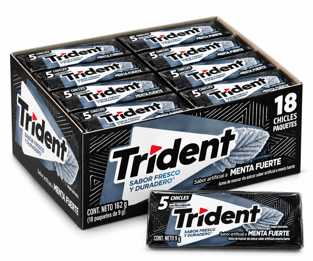 TRIDENT NEGRO CAJA