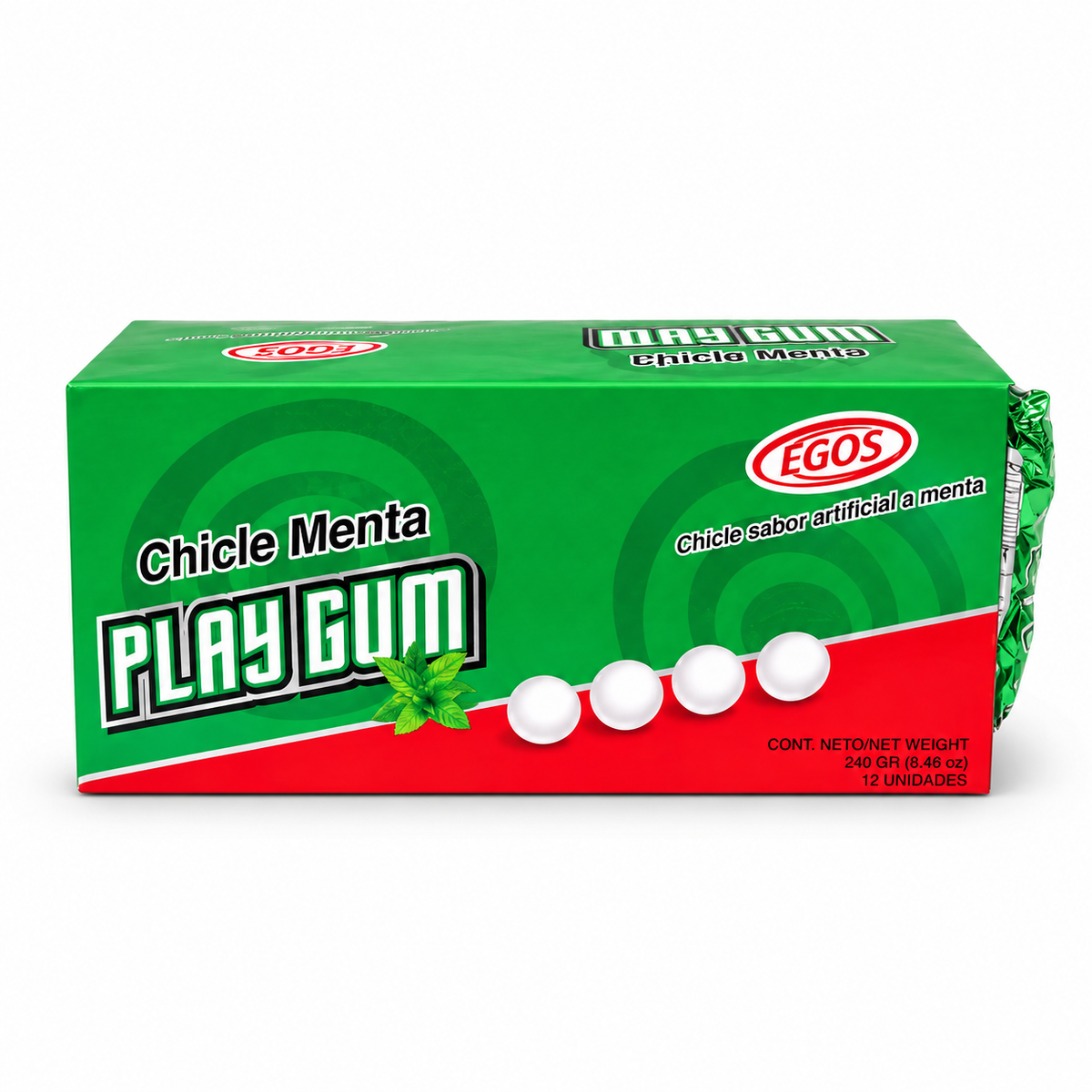 PLAYGUM CHICLE MENTA X12U