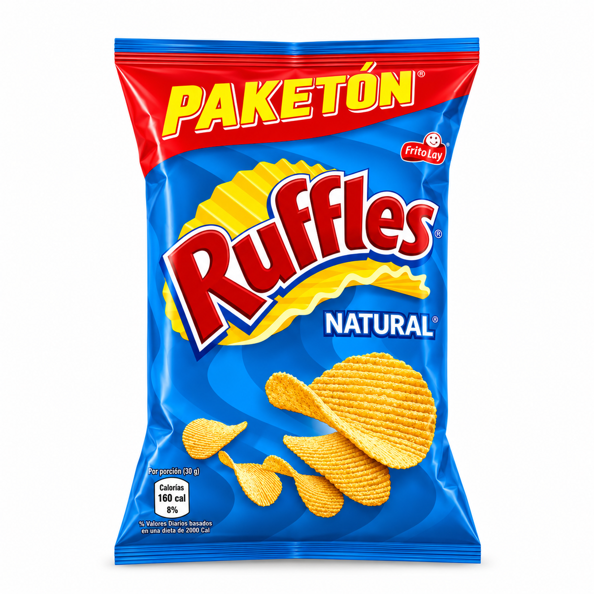 RUFFLES PAKETON NATURAL