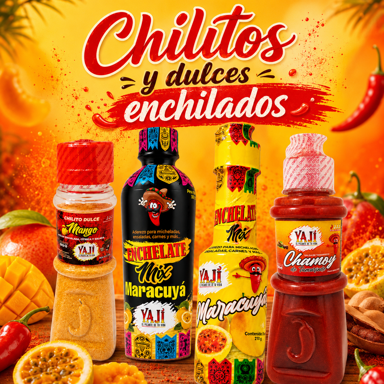 Chilitos y dulces enchilados