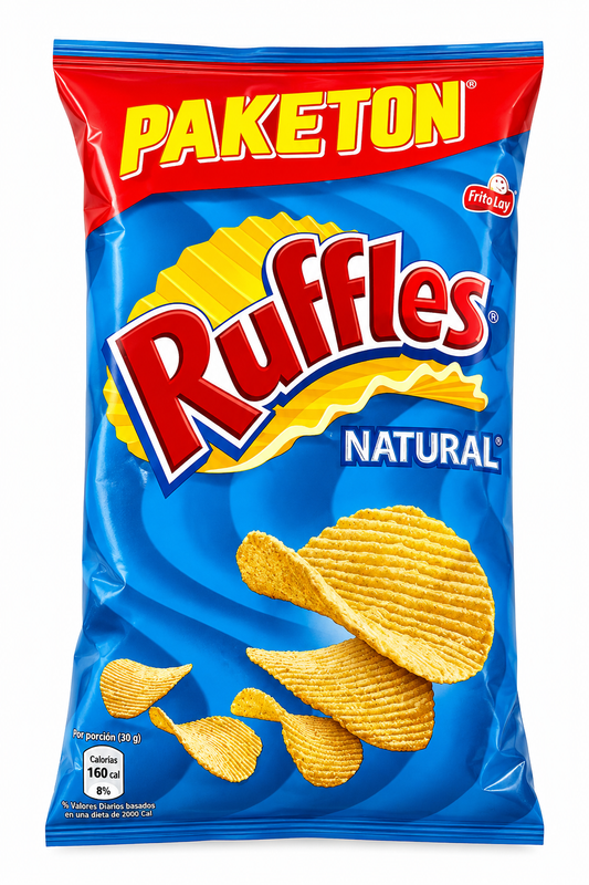 RUFFLES PAKETON NATURAL