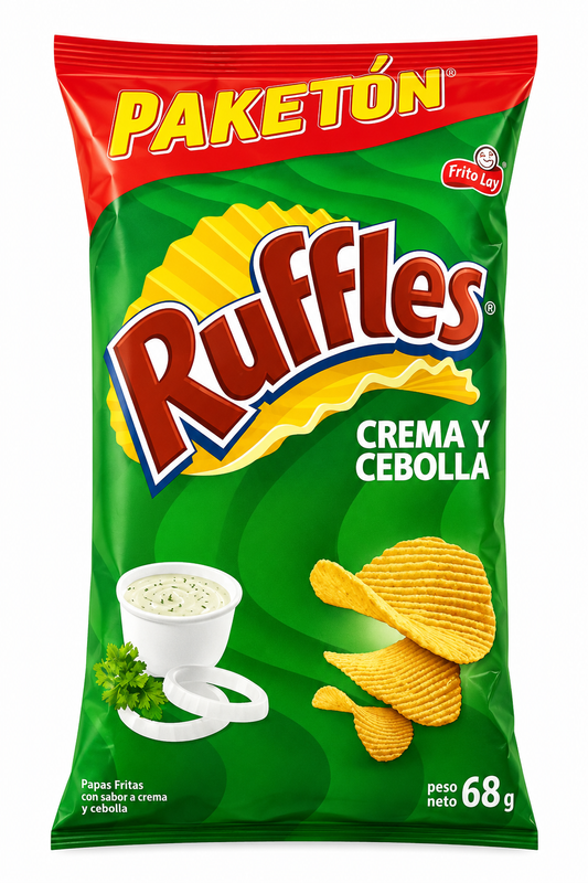 RUFFLES PAKETON CREMA Y CEBOLLA
