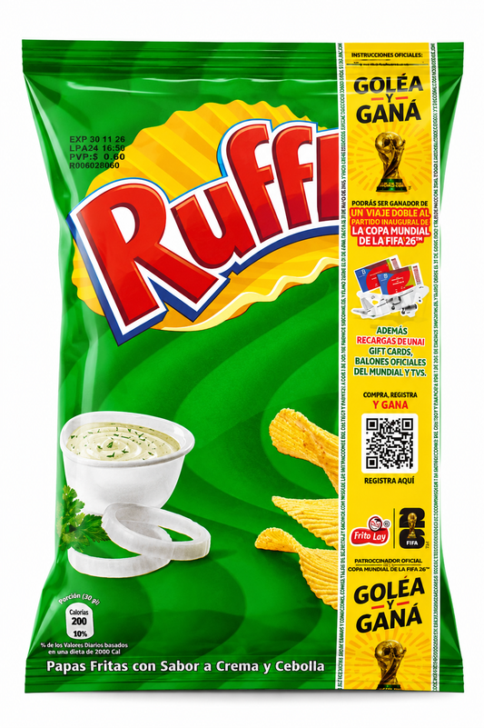 RUFFLES CREMA Y CEBOLLA