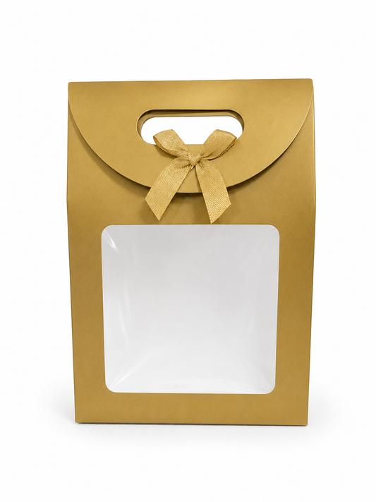 CAJITA DE REGALO CARTERA DORADA