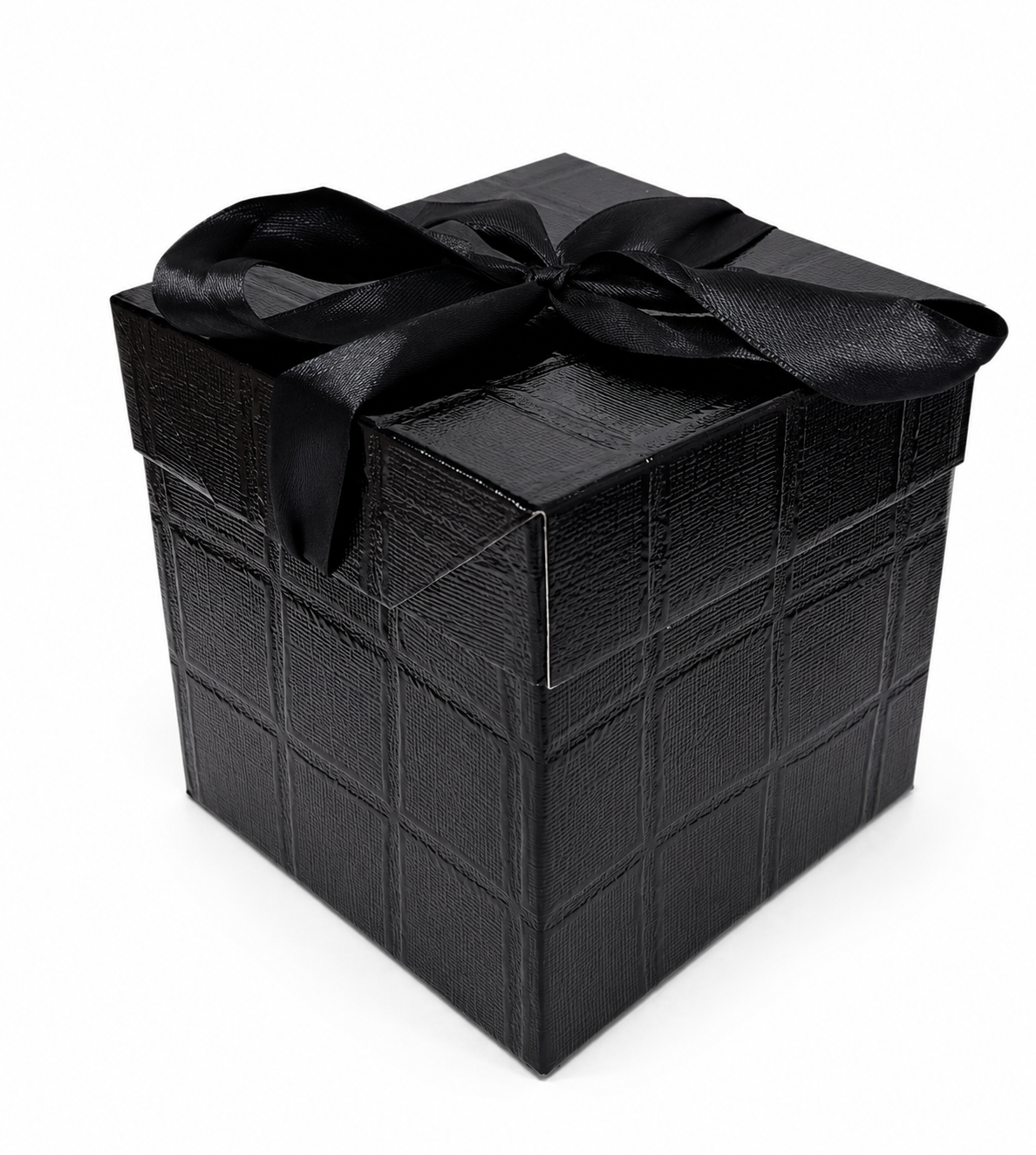 CAJITA DE REGALO BRILLANTE NEGRA