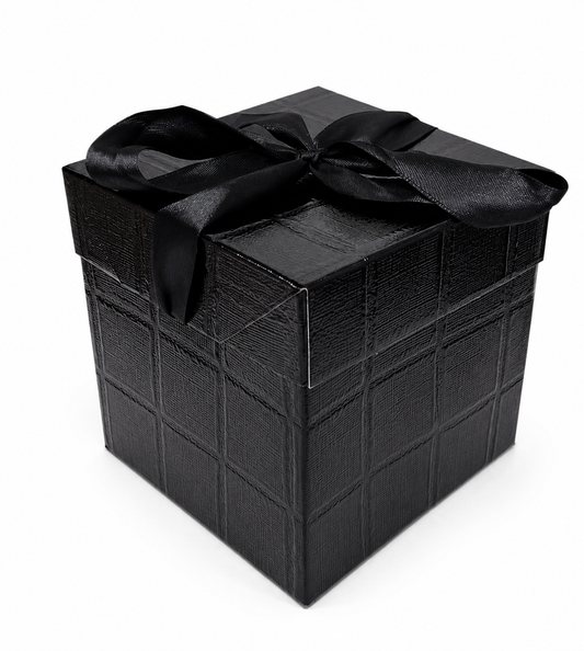 CAJITA DE REGALO BRILLANTE NEGRA