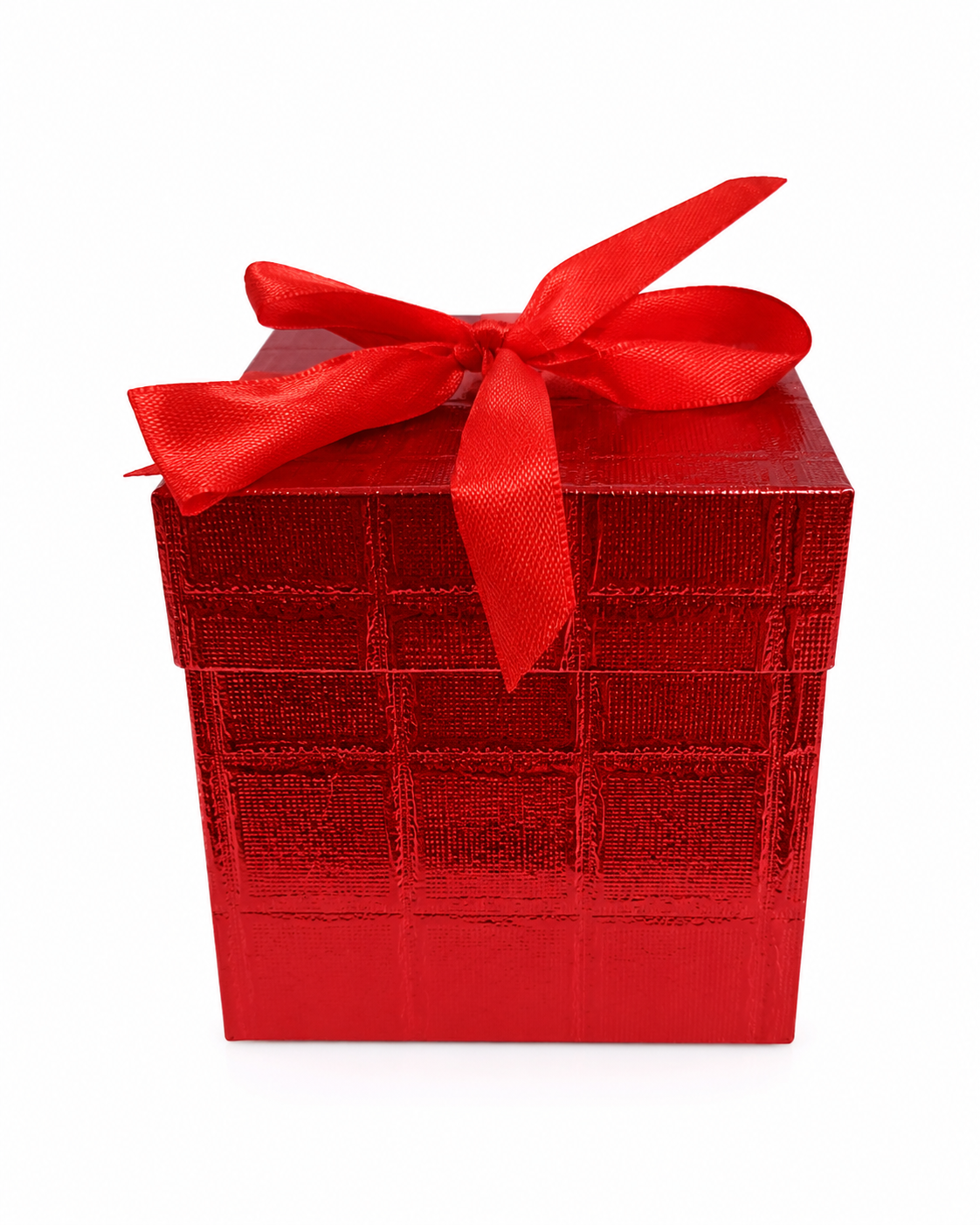 CAJITA DE REGALO BRILLANTE ROJA