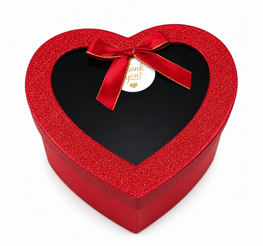 CAJA DE REGALO PREMIUM CORAZON ROJA