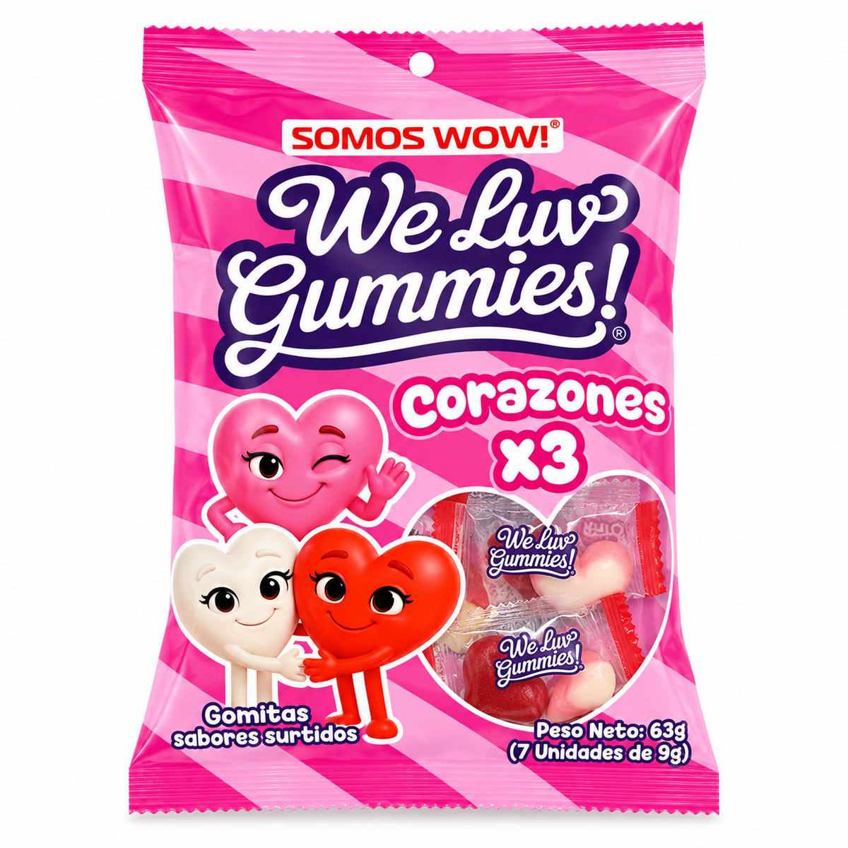 CORAZONES X3
