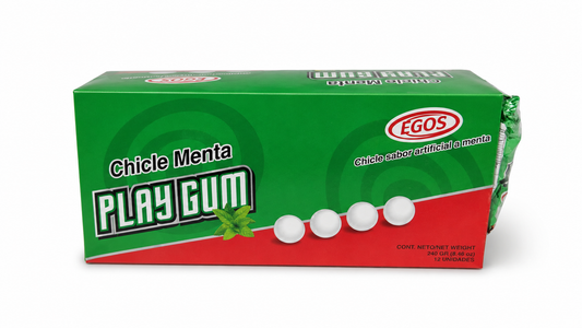PLAYGUM CHICLE MENTA X12U