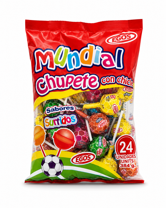 CHUPETE MUNDIAL SURTIDO X24U