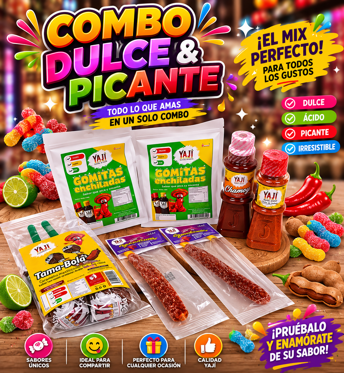 COMBO DULCE Y PICANTE