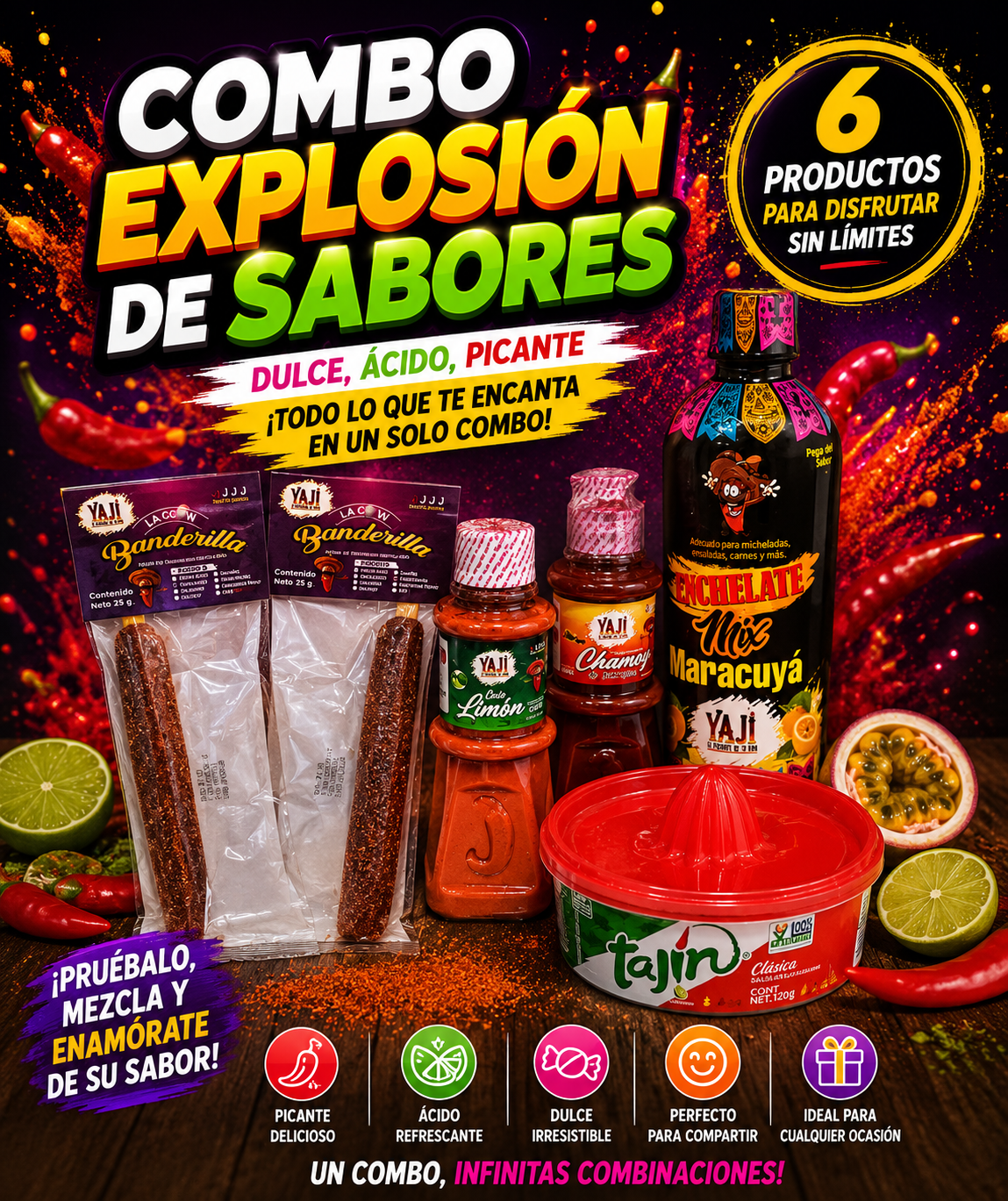 COMBO EXPLOSION DE SABORES