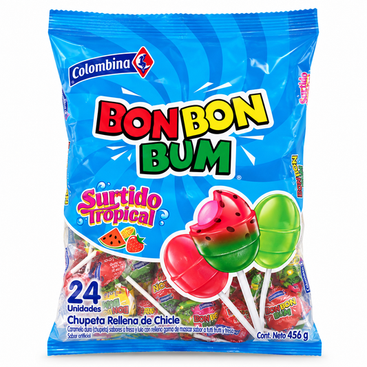 BON BON BUM SURTIDO TROPICAL