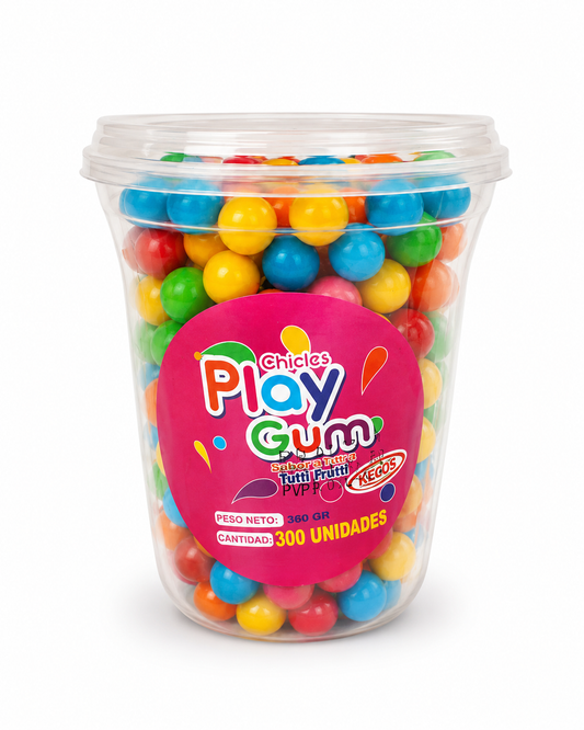 CHICLES EN VASO