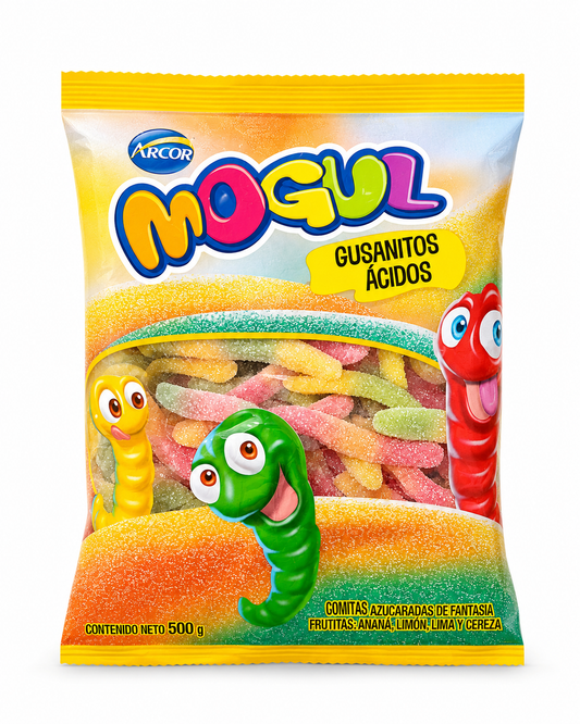 MOGUL GUSANOS ACIDOS 500G