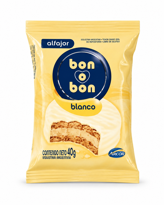BON O BON ALFAJOR BLANCO 40G