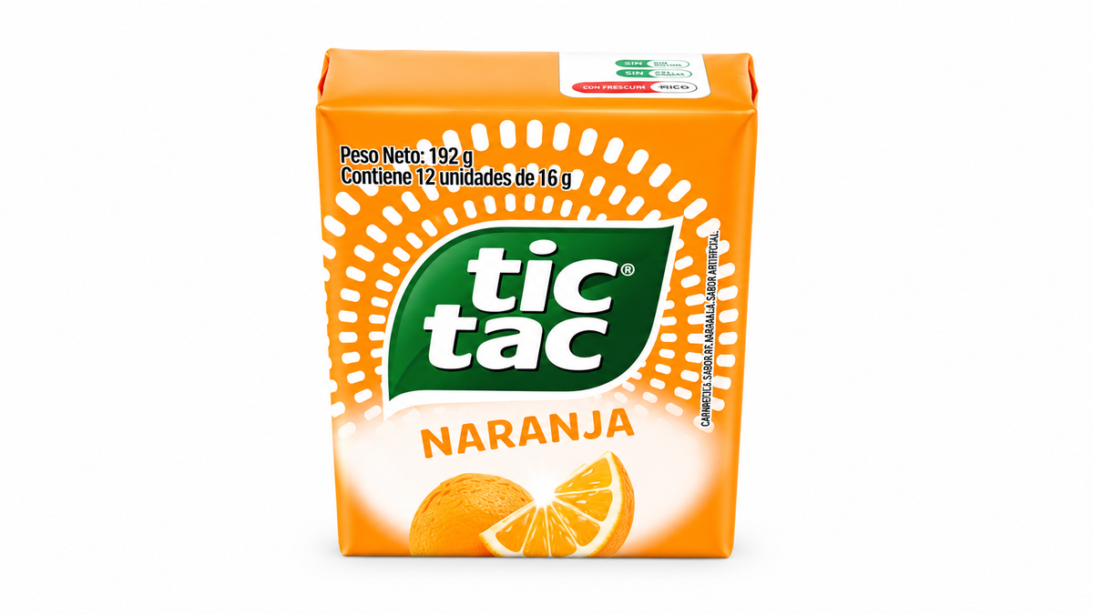 TIC TAC NARANJA 12U