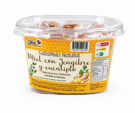 CARAMELO MIEL JENGIBRE 50U