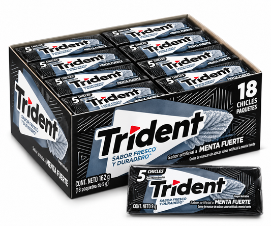 TRIDENT NEGRO CAJA