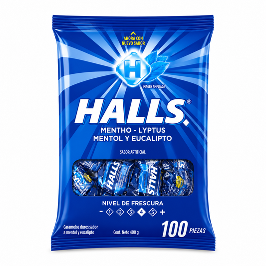 HALLS MENTOL 100U