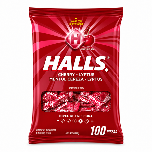 HALLS CHERRY 100U