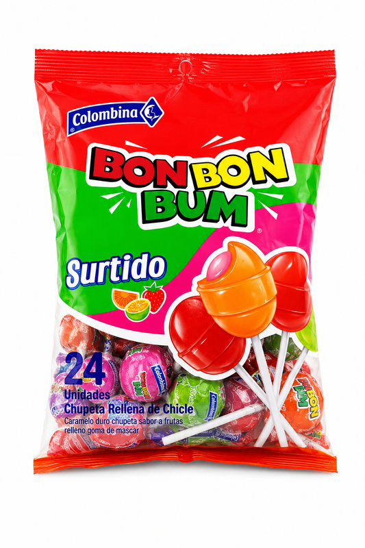 BON BON BUM SURTIDO 24U