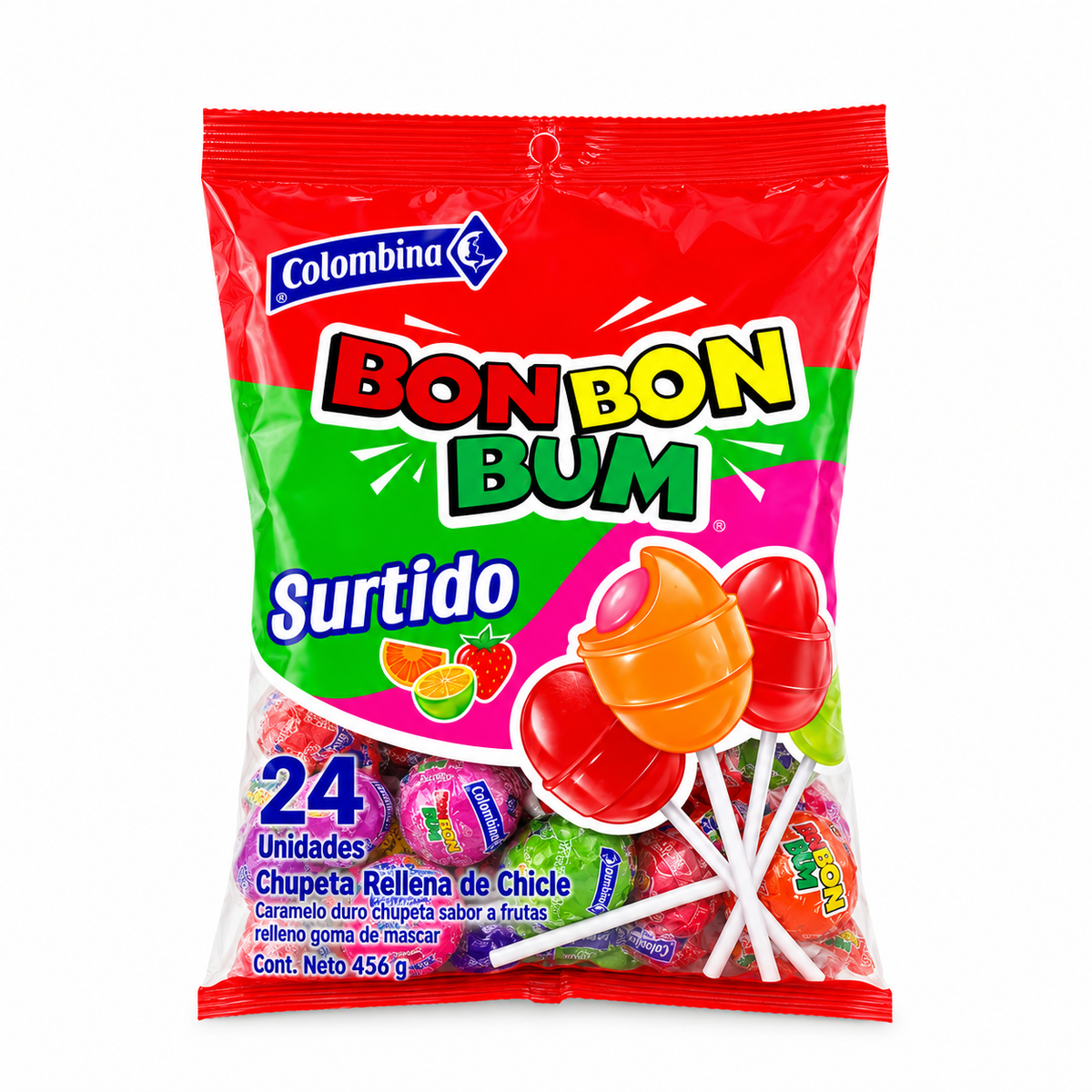 BON BON BUM SURTIDO 24U