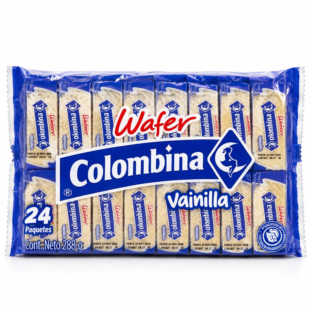 WAFER COLOMBINA VAINILLA
