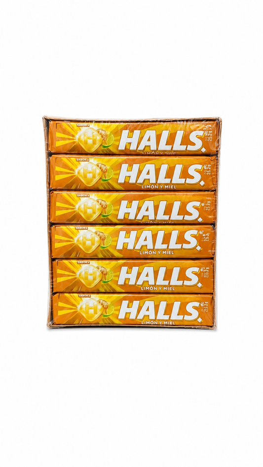 HALLS 9S MIEL Y LIMON