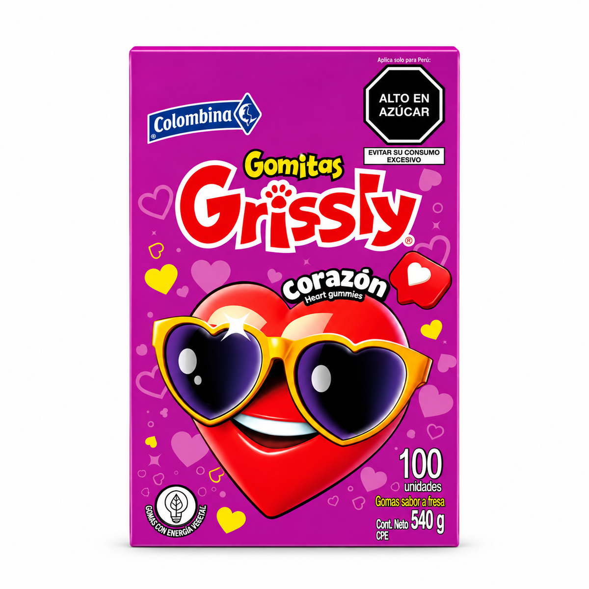 GRISSLY CORAZON CAJA 100U