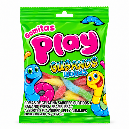 PLAY GUSANOS ACIDOS 55G