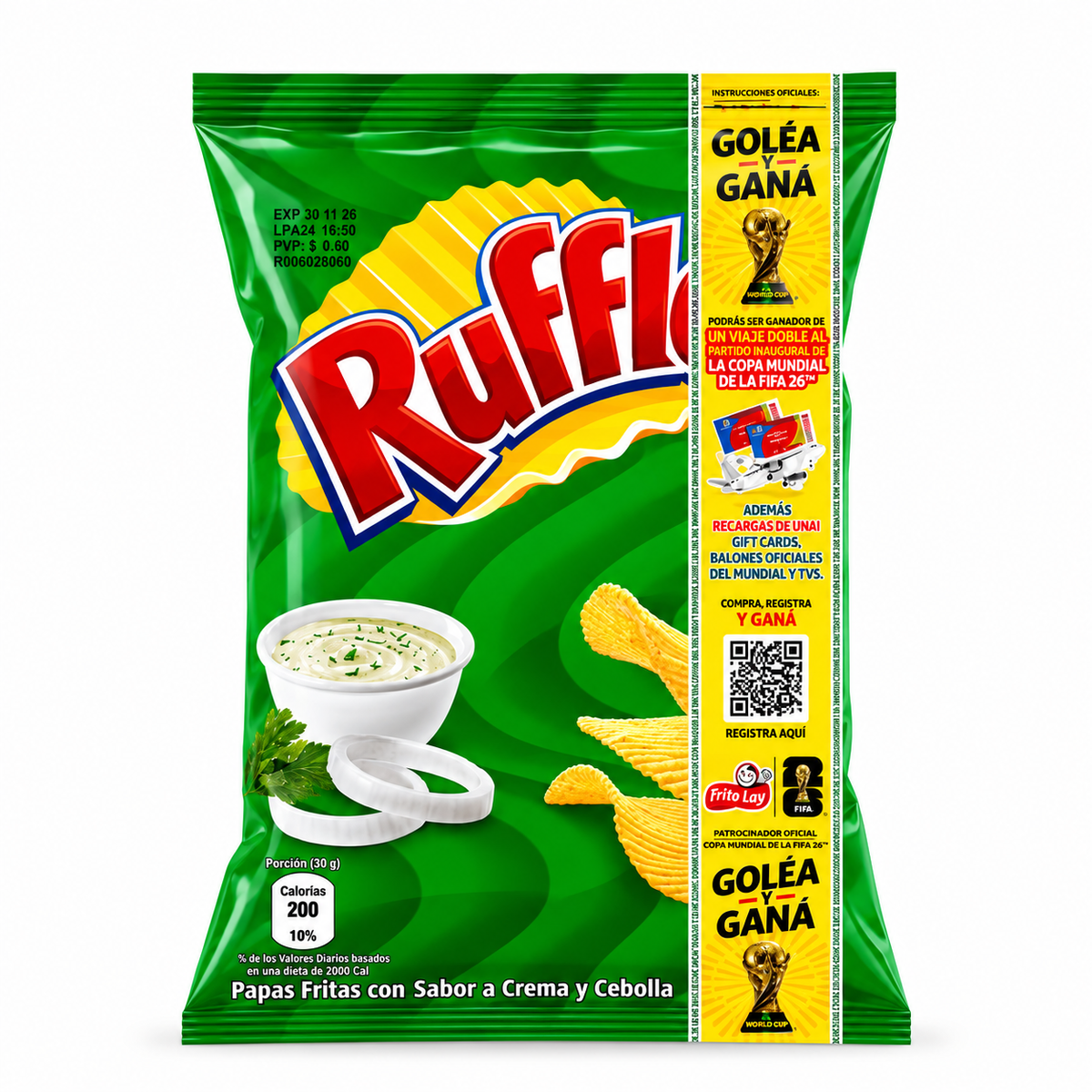 RUFFLES CREMA Y CEBOLLA