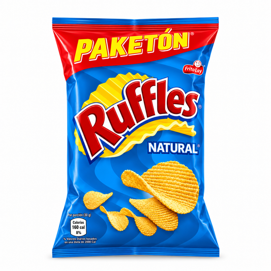 RUFFLES PAKETON NATURAL