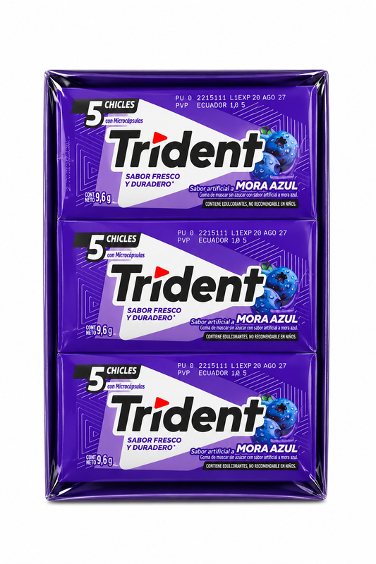 TRIDENT 5S MORA AZUL