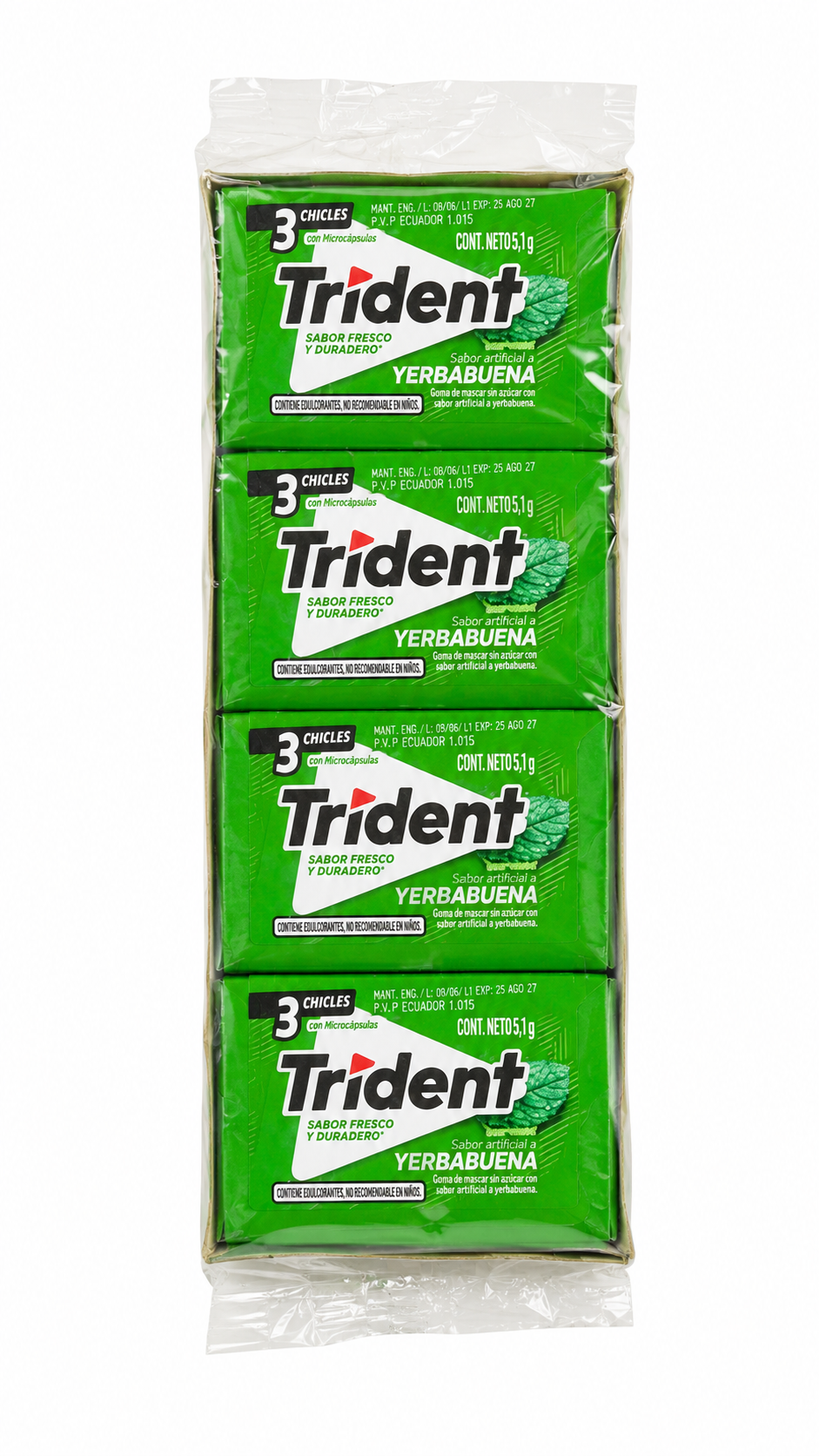 TRIDENT 3S YERBA BUENA