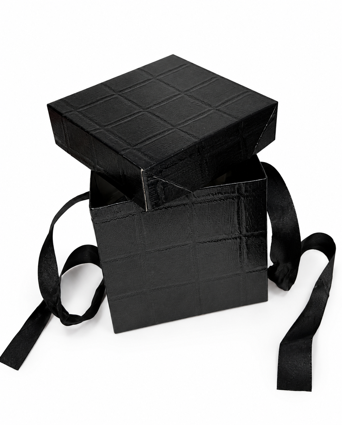 CAJITA DE REGALO BRILLANTE NEGRA